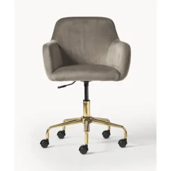 Sale Silla De Escritorio En Terciopelo Lucie Sillas De Escritorio