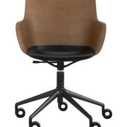 New Silla De Oficina Con Reposabrazos Q/Wood, Altura Regulable Sillas De Escritorio