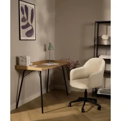 Fashion Silla De Oficina Con Reposabrazos De Terciopelo Rachel, Altura Regulable Sillas De Escritorio