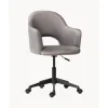 Discount Silla De Oficina Con Reposabrazos De Terciopelo Rachel, Altura Regulable Sillas De Escritorio
