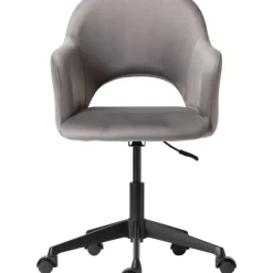 Discount Silla De Oficina Con Reposabrazos De Terciopelo Rachel, Altura Regulable Sillas De Escritorio