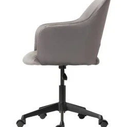 Discount Silla De Oficina Con Reposabrazos De Terciopelo Rachel, Altura Regulable Sillas De Escritorio