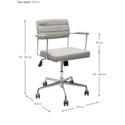 Fashion Silla De Oficina De Cuero Sintetico Dottore Sillas De Escritorio