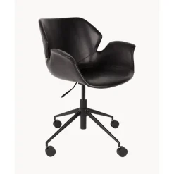 Best Silla De Oficina De Cuero Sintetico Nikki, Altura Regulable Sillas De Escritorio