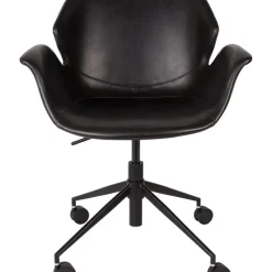 Best Silla De Oficina De Cuero Sintetico Nikki, Altura Regulable Sillas De Escritorio