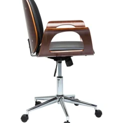New Silla De Oficina De Cuero Artificial Patron, Altura Regulable Sillas De Escritorio