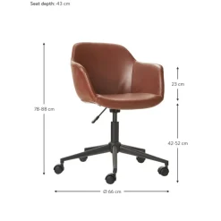 Outlet Silla De Oficina De Cuero Sintetico Fiji Sillas De Escritorio