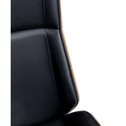 New Silla De Oficina De Cuero Sintetico Rouven, Altura Regulable Sillas De Escritorio