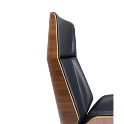 New Silla De Oficina De Cuero Sintetico Rouven, Altura Regulable Sillas De Escritorio