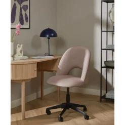 Outlet Silla De Oficina De Terciopelo Rachel, Altura Regulable Sillas De Escritorio