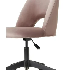 Outlet Silla De Oficina De Terciopelo Rachel, Altura Regulable Sillas De Escritorio