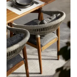 New Sillas Para Exterior De Madera De Acacia Malmo 2 Uds. Muebles De Jardin