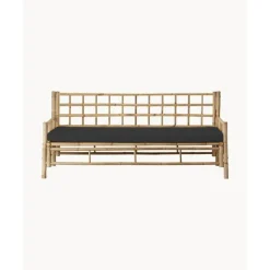 Discount Sofa De Bambu Con Cojin De Asiento Mandisa Muebles De Jardin