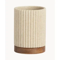 Discount Vaso Cepillo De Dientes Con Madera Laura Portacepillos De Dientes