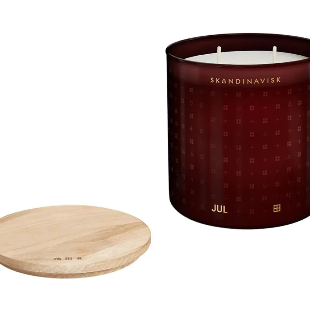 Clearance Vela Perfumada Dos Mechas Jul (Canela, Clavo, Jengibre, Miel, Vino Caliente) Velas Perfumadas