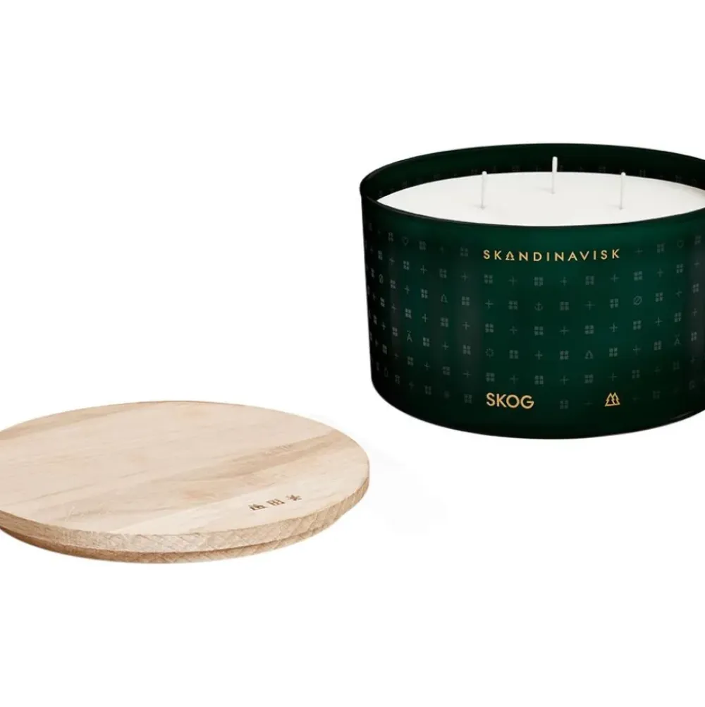 New Vela Perfumada Tres Mechas Skog (Pino, Pinas, Savia De Abedul) Velas Perfumadas