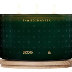 New Vela Perfumada Tres Mechas Skog (Pino, Pinas, Savia De Abedul) Velas Perfumadas