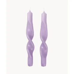 Outlet Velas Conicas Twist, 2Uds. Velas Decorativas
