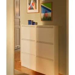 Clearance Zapatero De Pared Caruso, Puertas Abatibles Zapateros