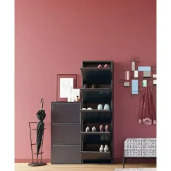 Outlet Zapatero De Pared Caruso, Puertas Abatibles Zapateros